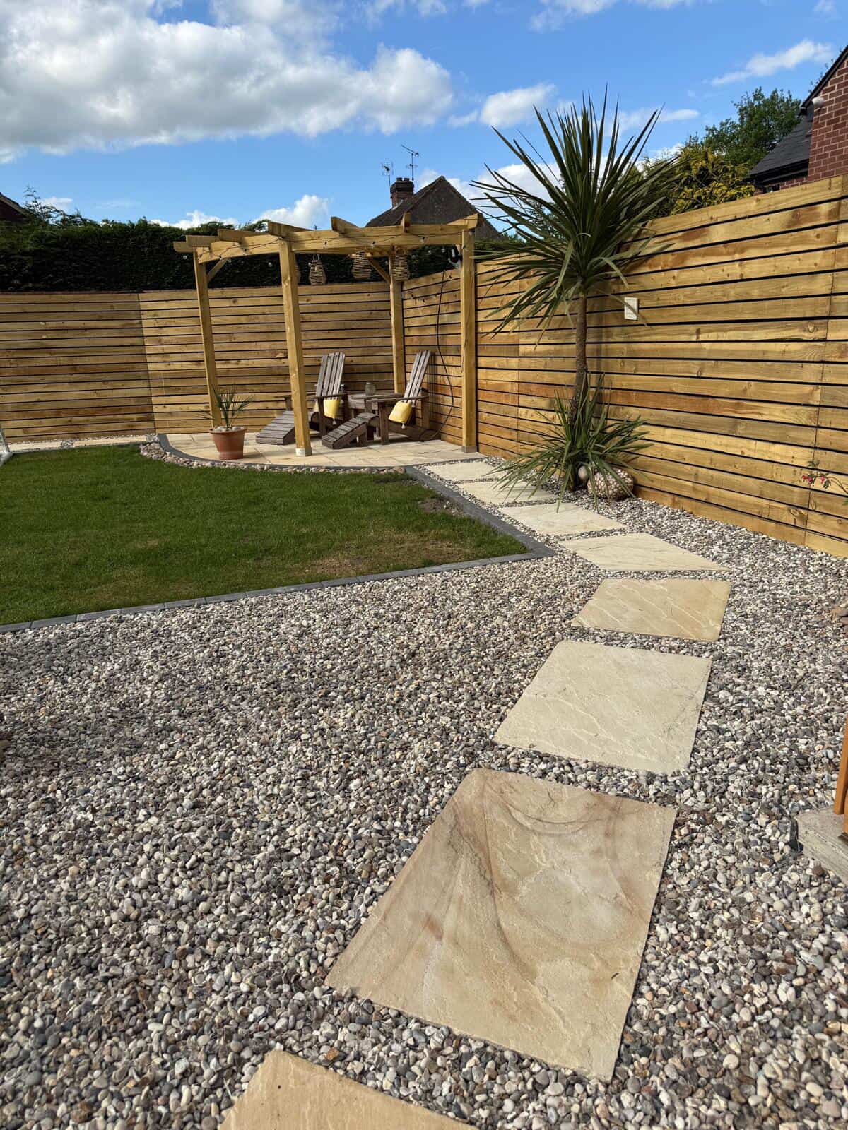 Gravel Garden with Pergola